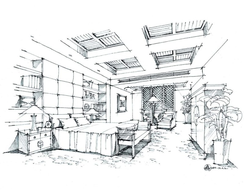 《印象手繪 室內(nèi)設(shè)計手繪教程》圖書教程分享1 制作過程詳解